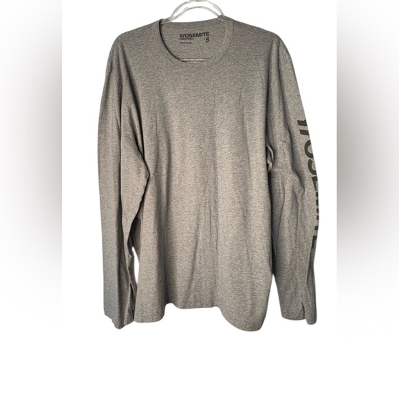 James Perse Yosemite Grey Long Sleeve Tee - Picture 1 of 6